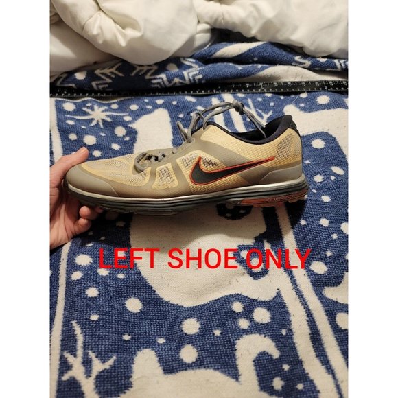 Nike Mens Hyperfuse Lunar Ascend 483841-100 Golf Cleats Shoes Size 12 Left Shoe - Picture 1 of 10
